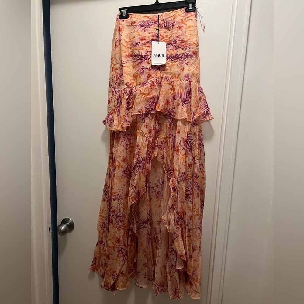 Fie Floral Silk Maxi Skirt by AMUR - Picture 7 of 10